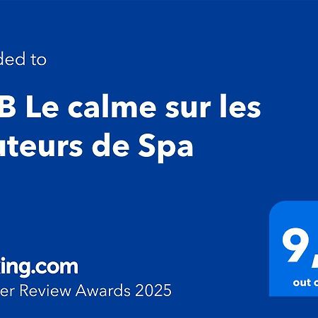B&B Le Calme Sur Les Hauteurs De Spa Tiege Exterior foto